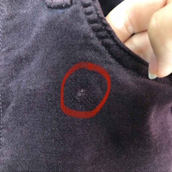 Rag & Bone Velvet Wine Purple High Rise 10 Inch Capri 28 - Picture 6 of 10